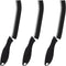 3 Pcs Hard Bristle Cleaning Brush Set, Grout Scrub Brush for Tile Crevice, Bathroom Kitchen Gap Cleaning Tools (Black)