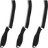 3 Pcs Hard Bristle Cleaning Brush Set, Grout Scrub Brush for Tile Crevice, Bathroom Kitchen Gap Cleaning Tools (Black)