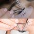 Professional Tweezers Set - FEITA Precision Tweezers with Travel Case - Silver 7Pcs