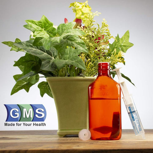 GMS Press in Bottle Adapter Plug for Oral Medication Syringes - Reusable BPA Free Plastic, 25 Count