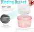 Leak Proof Denture Cups Bath, Dishwasher Safe Denture Case for Soaking Full & Partial Dentures, with Cleaner Brush