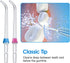 Replacement Classic Jet Tips Compatible with Waterpik Water Flossers, Flosser Refill Replacement Heads, 6-Pack.