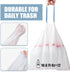 57 Count Small Trash Bags, 4 Gallon Tear-Free Unscented White Drawstring Garbage Bags for Bathroom