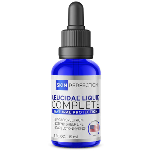 Skin Perfection Leucidal Liquid Complete, Alternative Preservative for Lotion Making, 0.5oz