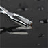 Silver Stainless Steel Eyebrow Scissors & Tweezers, Elbow Pliers Clip Scissors for Hair Removal and Grooming