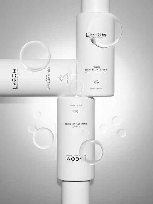 LAGOM Cellus Revive Essence Toner with 3-Layer Hyaluronic Acid, Chamomile, Lavender for All Skin Types, 200ml