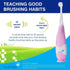 brush-baby BabySonic Infant and Toddler Electric Toothbrush - Ages 0-3 Years, Smart LED Timer and Gentle Vibration,