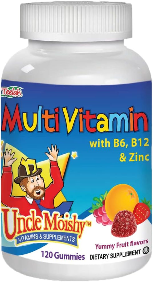 Uncle Moishy Childrens Multi-Vitamin Mineral Jellies with Choline - 120 Jellies