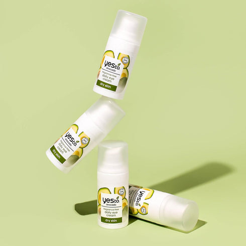 Yes To Avocado Daily Eye Cream, Fragrance-Free, Hydrating & Smoothing with Hyaluronic Acid & Omega 3, 0.5 Fl Oz