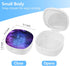 Retainer Case, Mouth Guard Case, Denture Case, Orthodontic Aligner Case with Mirror and Ventilation Holes, Purple Star