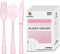 150 Pack Plastic Silverware, Disposable Heavy Duty Utensil Set, 50 Forks, 50 Knives, 50 Spoons for Parties and Events