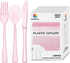 150 Pack Plastic Silverware, Disposable Heavy Duty Utensil Set, 50 Forks, 50 Knives, 50 Spoons for Parties and Events