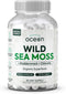 Wild Sea Moss Capsules - 100% Organic Irish Sea Moss with Chlorella, Bladderwrack, Vitamin D for Energy, Lung Health,