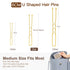 U Shaped Hair Pins IKOCO 2.4inch Bun Hair Pins for Women with Storage Box, Gold