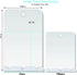 XoYo APHUIME Large Fogless Shower Mirror - Includes 1 Adhesive Hook, Anti-Fog Wall Hanging Mirror for Makeup Shaving