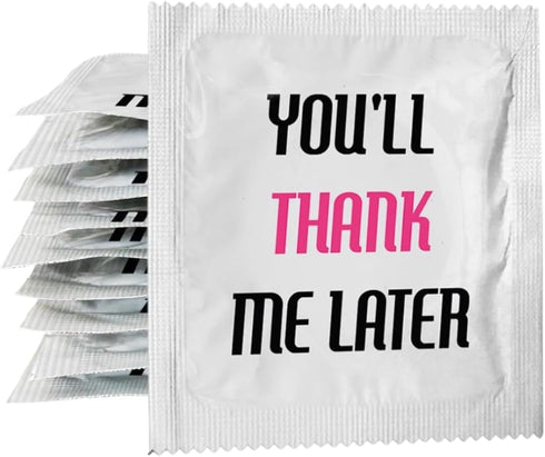 CALLVIN - You'll Thank me Later - Pack of 5 Funny Condoms