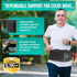 Modvel Back Brace for Men and Women, Lumbar Support Belt for Pain Relief, Herniated Disc, Sciatica
