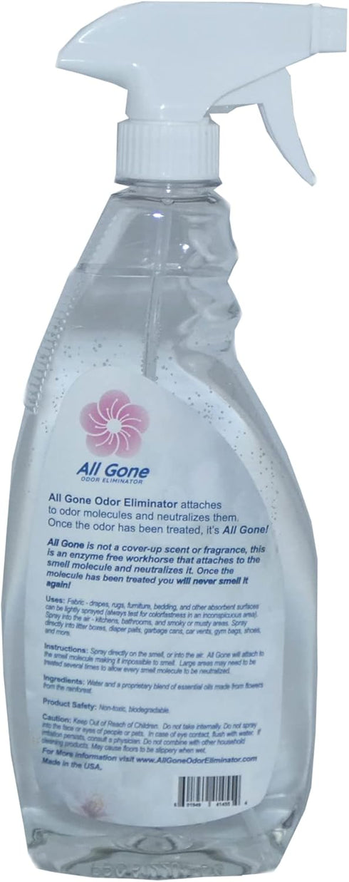 Any Odor, Any Place, ALL GONE! Eco-friendly, allergy-free, safe for kids and pets, no artificial fragrances