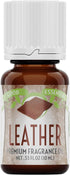 Good Essential Professional Leather Fragrance Oil - 0.33 Fluid Ounces for Candle Warmer, Wax Melts, Diffuser