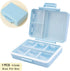 Wopanxye 9 Travel Pill Organizer, Compartments Portable Medicine Storage Box, BPA-Free, Double Lock, Daily Cute