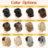 KooKaStyle Ponytail Extension, 10" Short Claw Clip in Curly Wavy Synthetic Ponytail Hair Pieces, Dark Brown