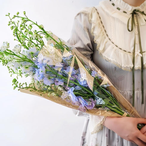 Supplies-50 Counts (4.7"x14"x22"L) BBJ WRAPS Long Flower Bags for Bouquets, Large Flower Sleeves for Bouquets Supplies