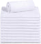 Textila Cotton Bar Mops Towels Pack of 12, Super Absorbent White Multi-Purpose Cleaning Towels for Kitchen & Home