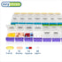 Ezy Dose Weekly Pill Organizer, 2X-Large, Vitamin and Medicine Box, Clear Lids