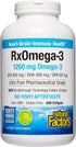 Natural Factors RxOmega-3 Fish Oil, 1260 mg Omega-3, Pharmaceutical Grade, 240 Count, No Fishy Aftertaste