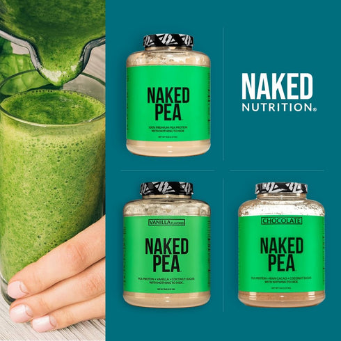 Naked Pea - 2LB 100% Pea Protein Powder from North American Farms, Unflavored Vegan Protein Isolate, 30 Servings