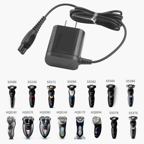 HQ8505 Norelco Shaver Charger 15V Power Cord Adapter for Philips Norelco HQ8505 9000 7000 5000 Series