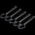 AKOAK 100 Count Mini Clear Plastic Disposable Spoons for Dessert, Appetizer, Ice Cream, and Soup