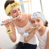 Kawaii Spa Headband and Wristband Set - Cute Soft Skincare Headbands for Women Girls for Face Washing
