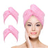 YoulerTex Microfiber Hair Towel Hair Wrap: 2 Pack 10X26 Absorbent Turban Twist Drying Shower Cap for Curly Hair Care