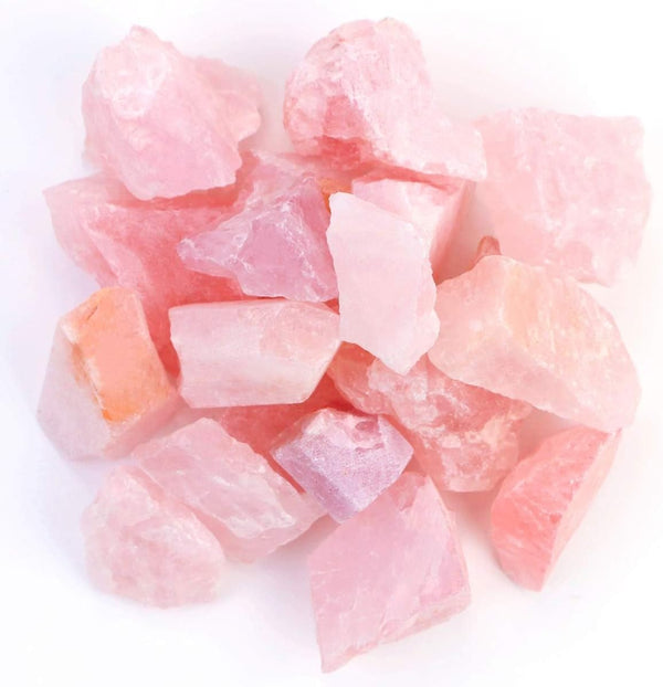 2lb/950g Rough Natural Rose Quartz Crystal Raw Stone Gemstone for Cabbing, Tumbling, Cutting, Polishing, Jewelry