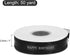 MECCANIXITY 1 Inch Happy Birthday Satin Ribbon, 50 Yards Black Ribbon Roll for Gift Decoration