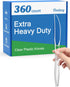 360 Count Extra Heavy Duty Clear Plastic Knives | Disposable BPA-Free Heat Resistant Knives Bulk for Party Supply