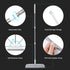 Rubber Broom Squeegee for Floor, 51.77'' Long Handle Multifunction Scraping Silicone Broom, Pet Hair Remover