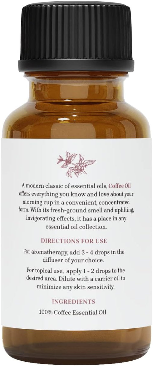Coffee Essential Oil - Premium Grade 100% Undiluted Essential Oil (1 Fl Oz) for Aromatherapy & Soaps