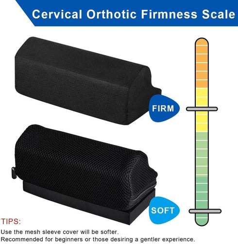StrongTek Cervical Orthotic Neck Stretcher for Head, Shoulder, Spine Alignment, TMJ Pain Relief, Chiropractic Pillow