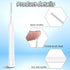 Patelai 60 Pcs Mini Shower Head Cleaner Picks, Anti Clogging Nylon Cleaning Brush for Shower, Window Slot, Keyboard
