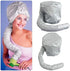 Kingzhuo 2 Pcs Bonnet Hair Dryer, Portable Safe Soft Hat Hair Dryer for Women (Silver and Pink)