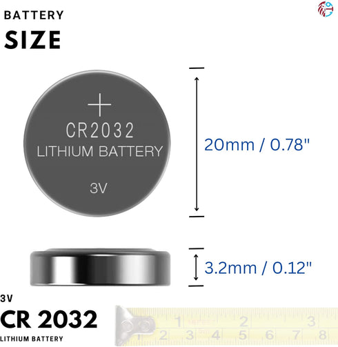 PoundMax CR2032 3V BR2032 DL2032 EA2032 ECR2032 KCR2032 (5 Pack) Lithium Coin Cell Battery, Compatible with AirTag