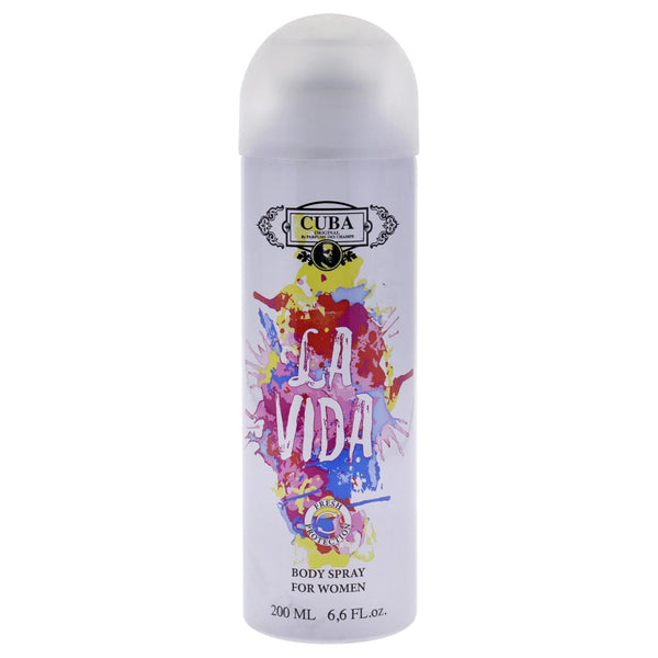 La Vida by Cuba for Women, 6.6 oz Body Spray