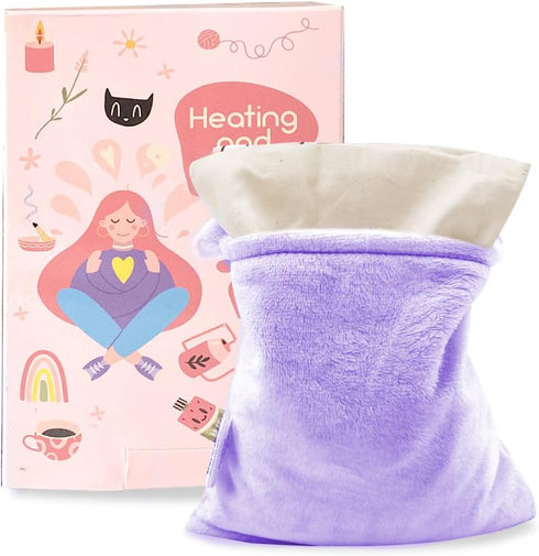 Heating Pad Microwavable - Pain Relief Hot Pack for Muscle Pain, Neck, Shoulders, Arthritis, Lumbar Muscle (Purple)