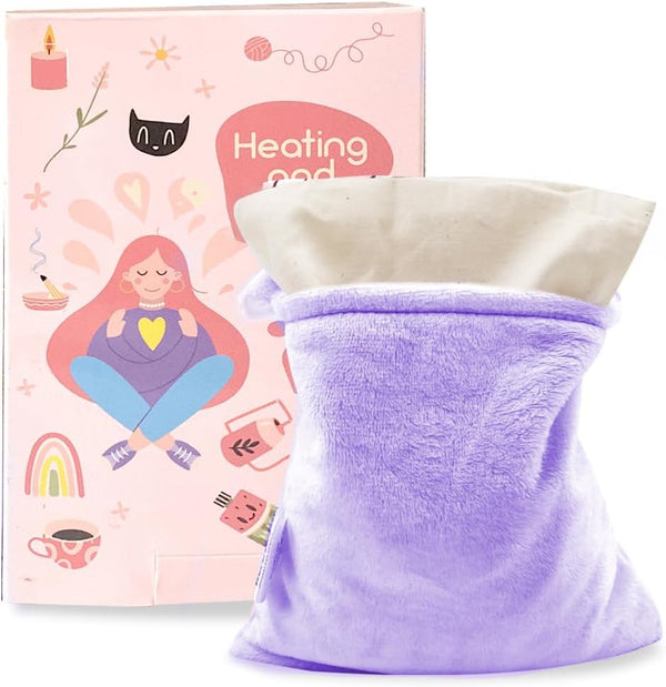 Heating Pad Microwavable - Pain Relief Hot Pack for Muscle Pain, Neck, Shoulders, Arthritis, Lumbar Muscle (Purple)