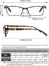 LUFF 4Pcs Anti-Blue-ray Reading Glasses, Portable Ultra-Light Readers (3.0X)