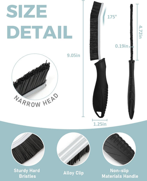 SXhyf Cleaning Brush - Hard Bristle Crevice Cleaning Brush, Multifunctional Gap Scrub Brush, Kitchen Essentials