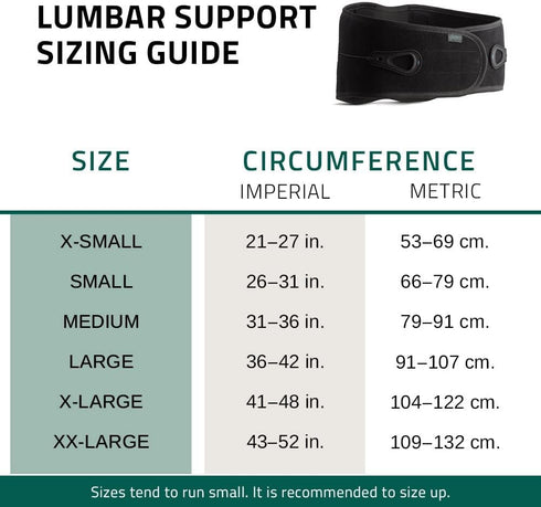 Aspen Lumbar Support Back Brace, Patented Pulley System for Lower Back Pain Relief, Medium 31"-36"