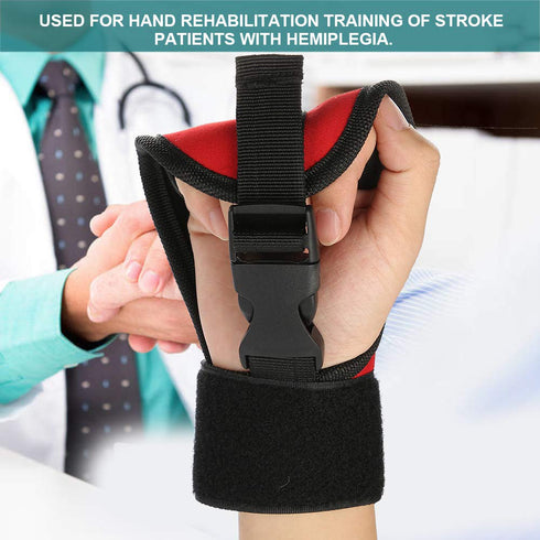 Stroke Recovery Gloves, Black Finger Glove for Rehabilitation Training, Hand Fist Support for Stroke